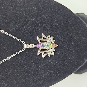 Chakra Lotus necklace NEW in wrappings